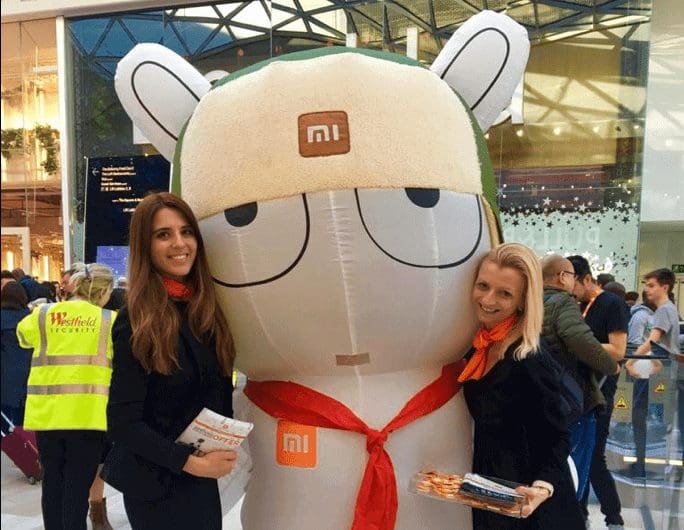 xiaomi store launch staff in london