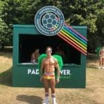 Elpromotions male model at Brighton Pride 2018 for Paddy Power